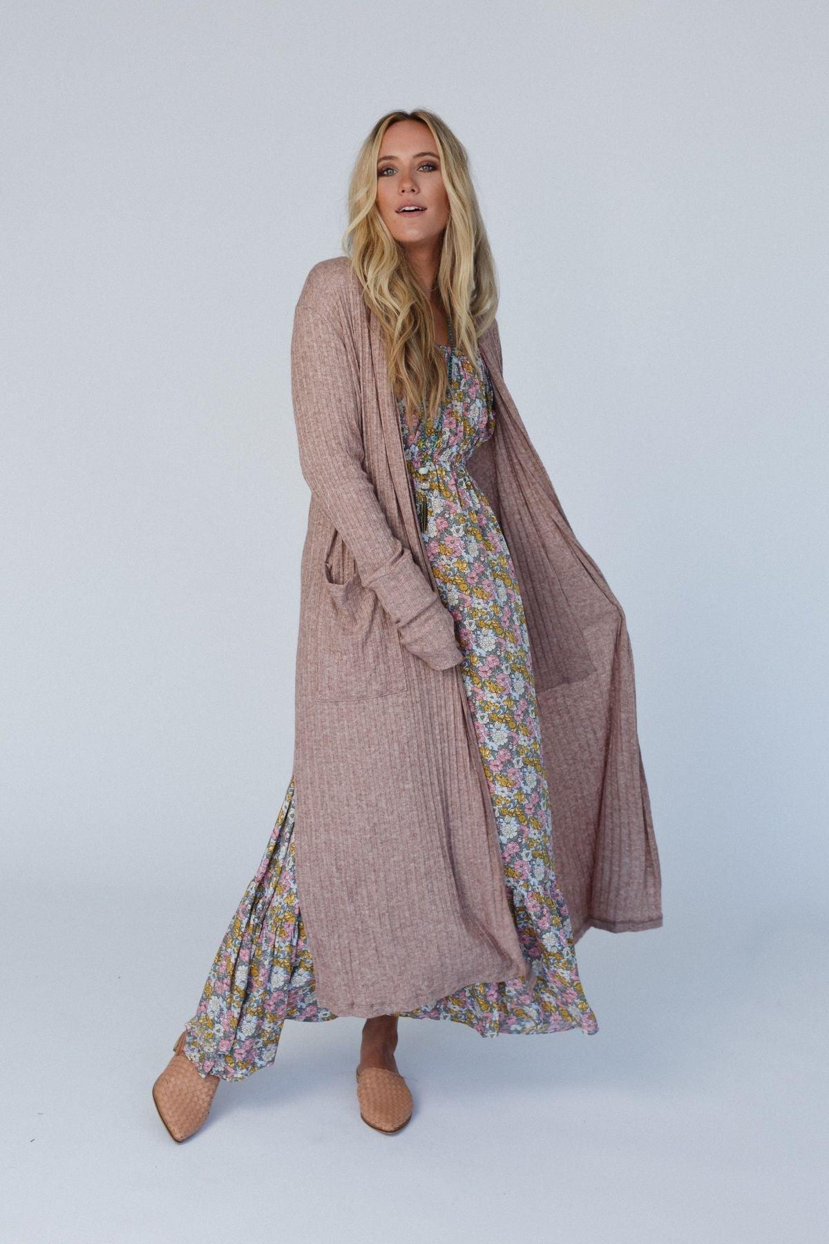 The Nest Finishing Touch Duster Cardigan - Cafe – CY Fashion
