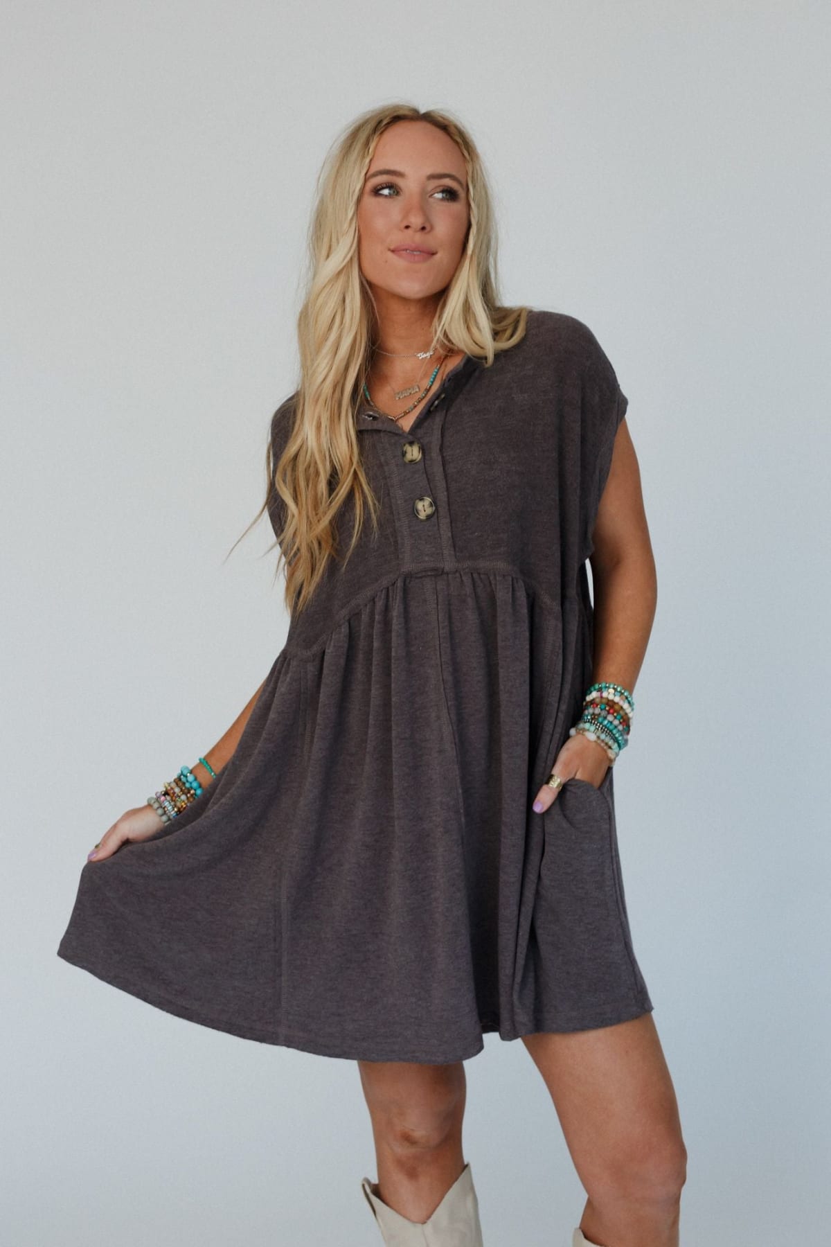knee length dresses for ladies Maternity and Breastfeeding Maxi Linen Dress