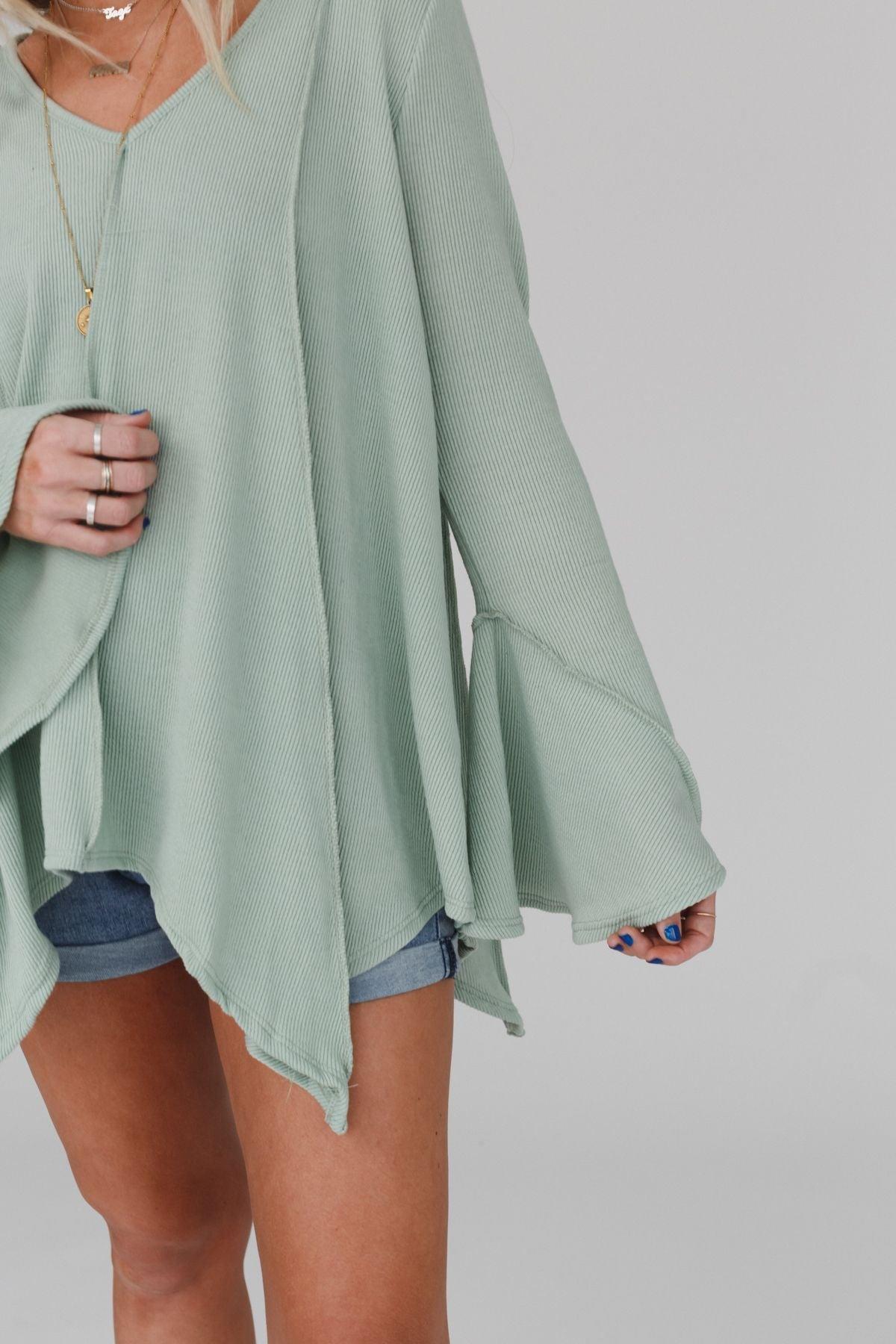 Golden Hour Long Bell Sleeve Top – Three Bird Nest