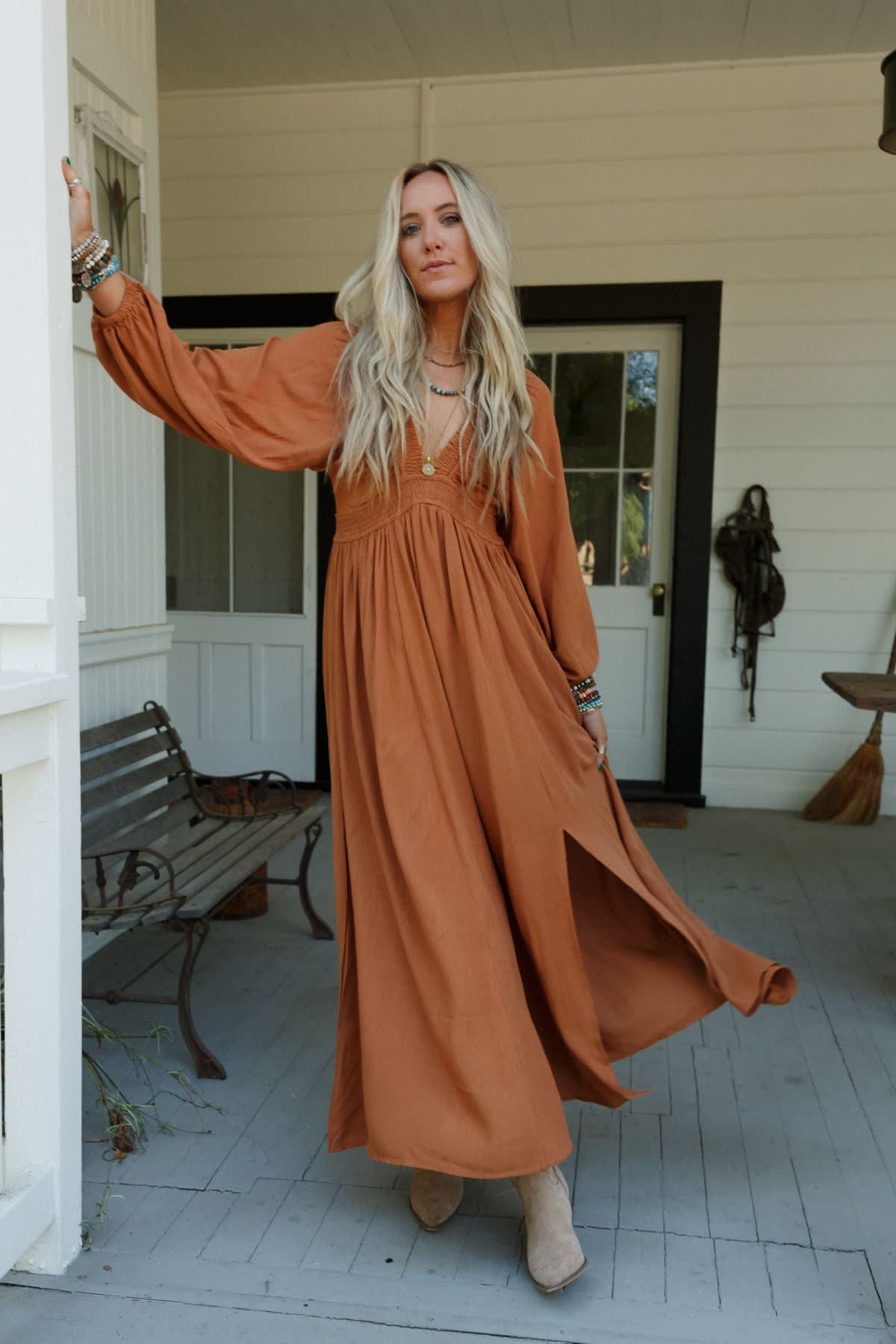 prom dress with long sleeve Long Sleeve Prom Dresses A-line Chic Prom Dress Long Evening Dress JKL –  Anna PromDress