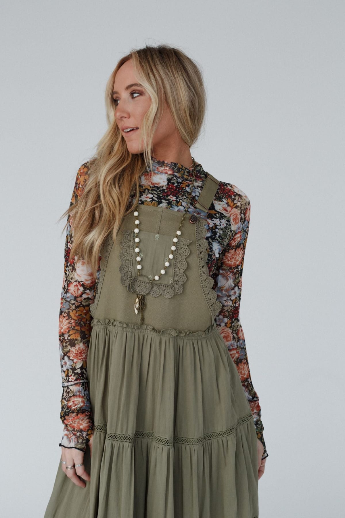 Green Paths Overall Dress - Women's Size S, Green - Three Bird Nest Green Paths Overall Dress - Women's Size S, Green - Three Bird Nest