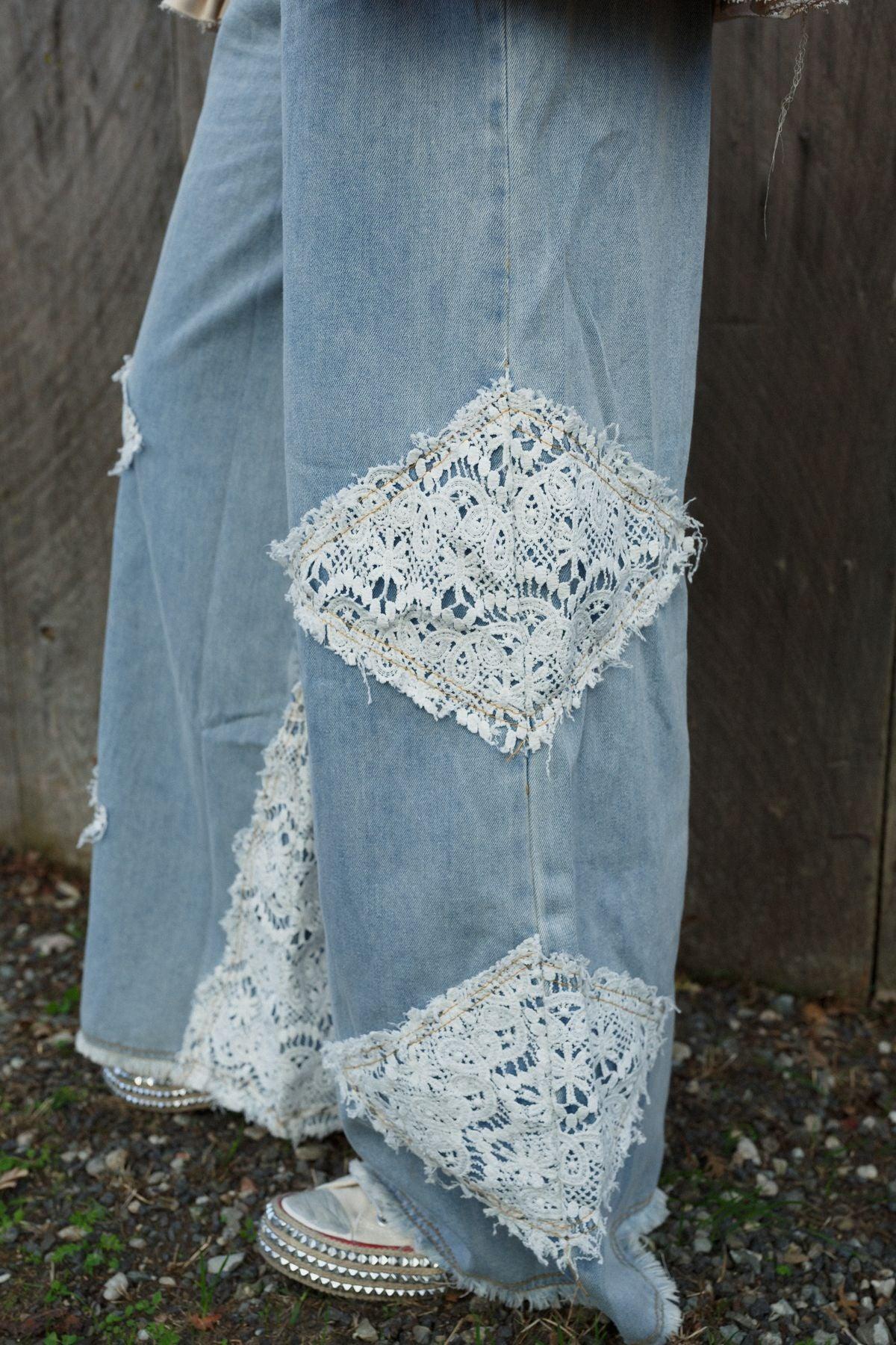 Crosby Crochet Patch Jeans – Three Bird Nest