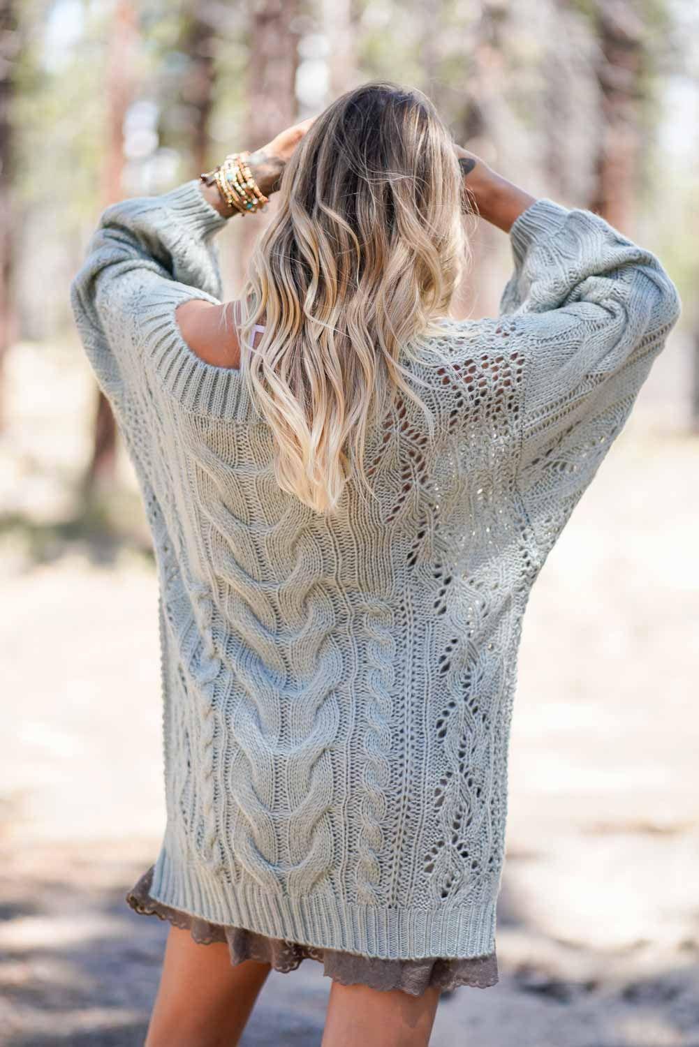 boho sweater dresses Golden Hour Bubble Sleeve Dress - Sage- Size M Size::12 Toned Take on the Warm And Fancy Outfit Details_Ruched