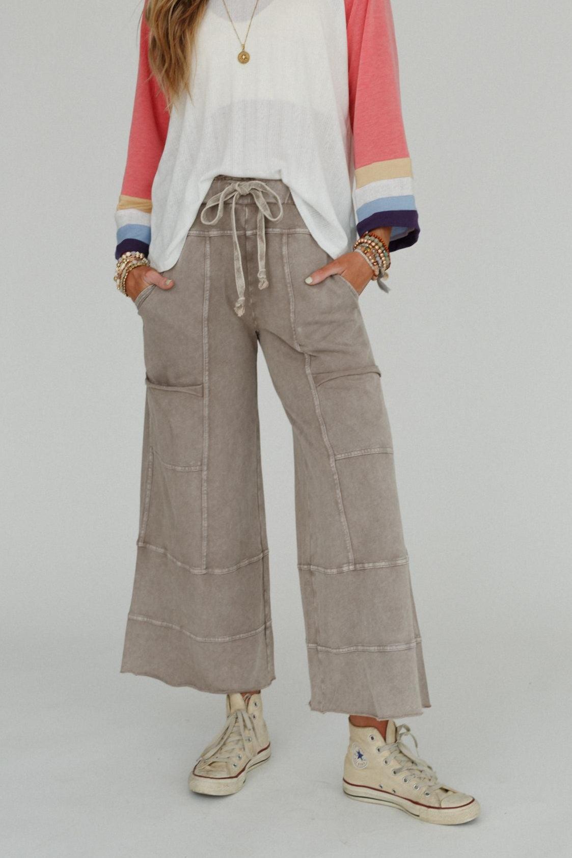 Lucky One Wide Leg Pant - Mocha – Guangzhou Starry Clothing Co.,Ltd.