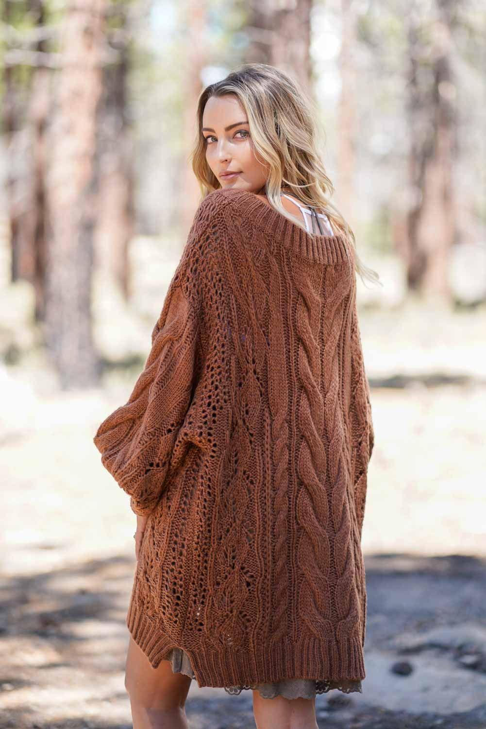 brown oversized sweater dress Golden Hour Bubble Sleeve If you follow the Collared Neck Black Long Dress for Size:US 18