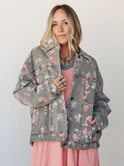 Flower Gazer Denim Jacket