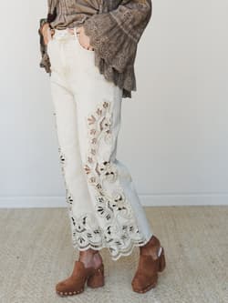 Dreamy Escape Eyelet Jeans