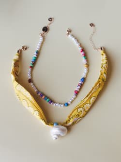 Golden Tide Charm Necklace Set