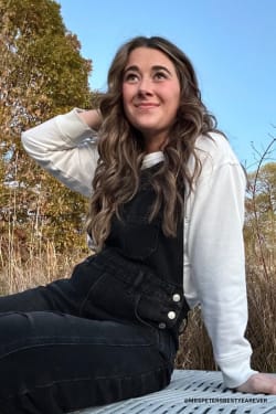 Sky Lines Denim Overalls