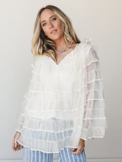 Afternoon Tea Ruffle Blouse