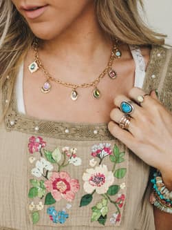 Jewel Charm Necklace
