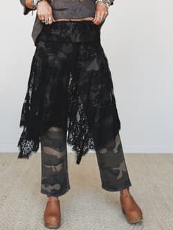 Lace Over Skirt