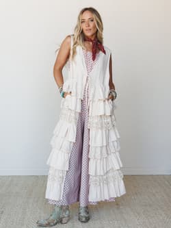Coquette Bloom Duster Vest
