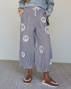 Peace Out Stripe Jeans