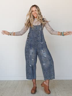 High Hopes Slouchy Denim Overalls