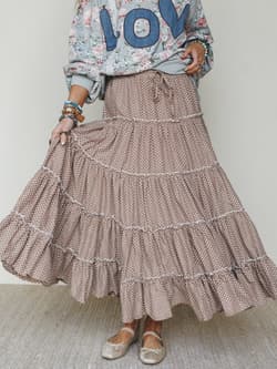 Polka Dot Darling Maxi Skirt