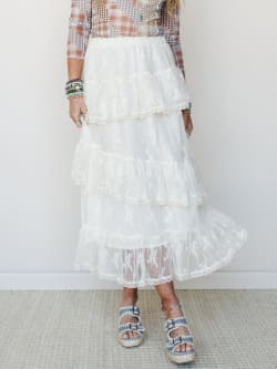 Elowen Ruffle Maxi Skirt