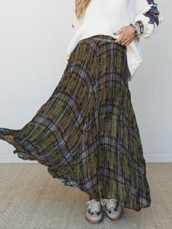 Favorite Flannel Maxi Skirt