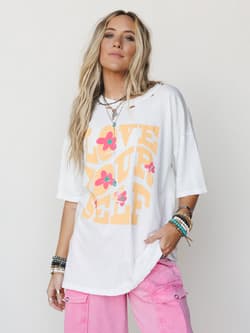 Big Love Distressed Graphic Tee