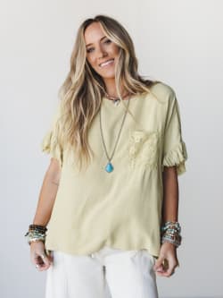 Zhara Lace Back Top