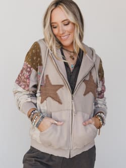 Stars on the Double Zip Up Hoodie