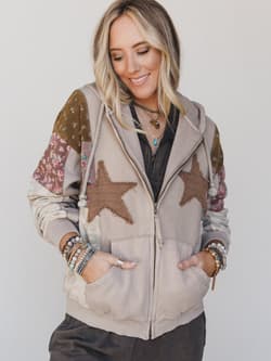 Stars on the Double Zip Up Hoodie