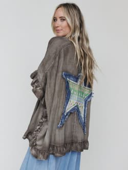 Robbie Star Patchwork Denim Jacket