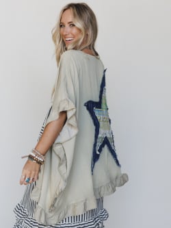 Robbie Star Patchwork Denim Jacket