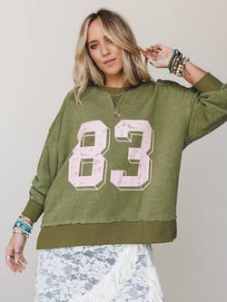 Boho Varsity Sweatshirt