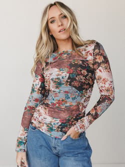 Poppy Peasant Top