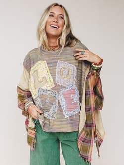 Soft Heart Patchwork Top