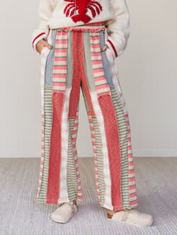 Eclectic Stripes Wide Leg Pants