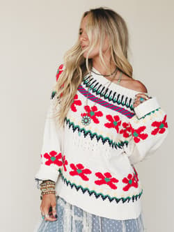 Flower Cloud Sweater