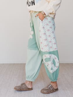 Cool Girl Patch Work Pants