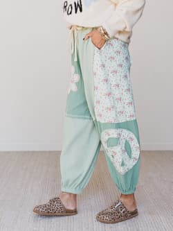 Cool Girl Patch Work Pants
