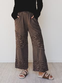 Milana Leopard Print Wide Leg Pants