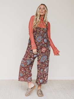 High Hopes Flower Printed Overalls