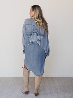 Outrider Button Down Denim Dress