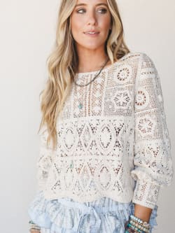 All In Time Crochet Top
