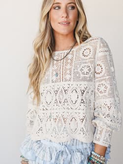 All In Time Crochet Top