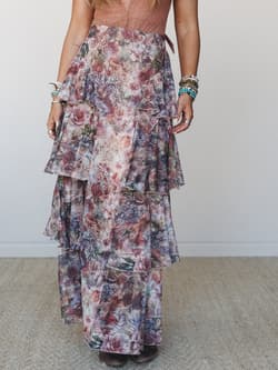 Dripping in Florals Skirt