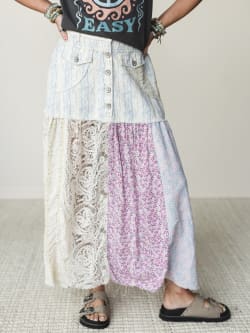 Color Hues Maxi Skirt