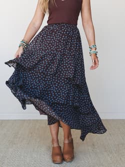 Dots and Spots Midi Skirt