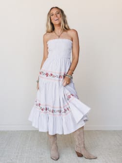 Garden Nomad Embroidered Dress