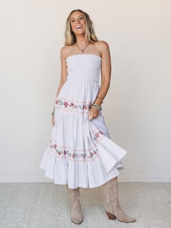 Garden Nomad Embroidered Dress