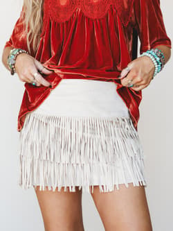 Feeling the Fringe Skirt