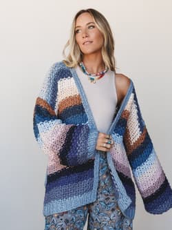 Wrapped up in Color Knit Cardigan