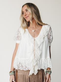 Lace Flower Blouse