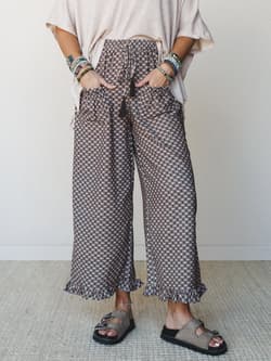 The Nest Mystic Mirage Printed Wide Leg Pants
