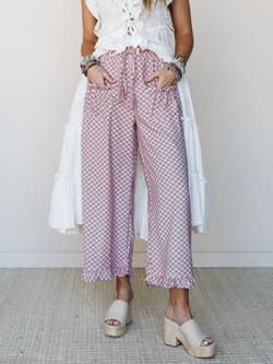 The Nest Mystic Mirage Printed Wide Leg Pants